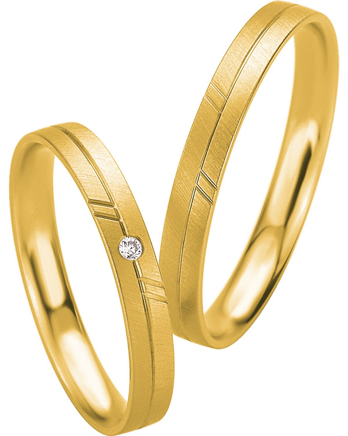 BREUNING Basic Light Collection Βέρες Κίτρινο Χρυσό 4211-4212Y - Κίτρινο Χρυσό