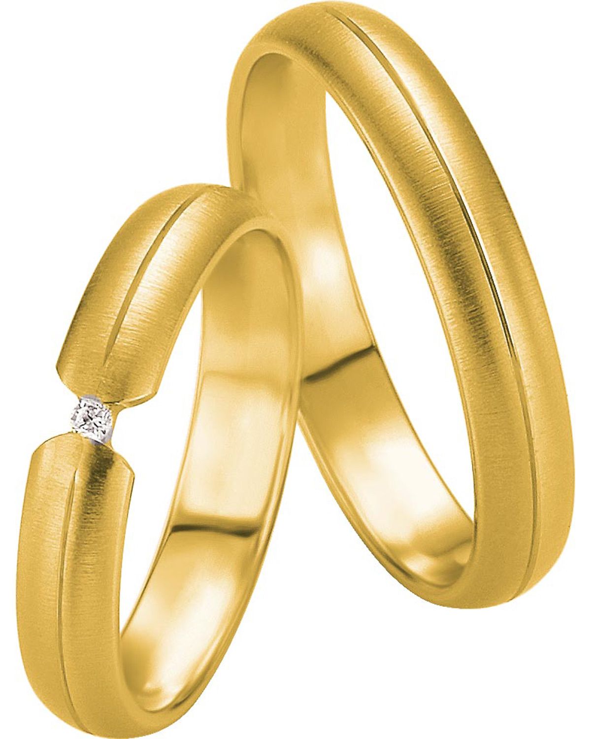 BREUNING Basic Light Collection Βέρες Κίτρινο Χρυσό 4215-4216Y - Κίτρινο Χρυσό