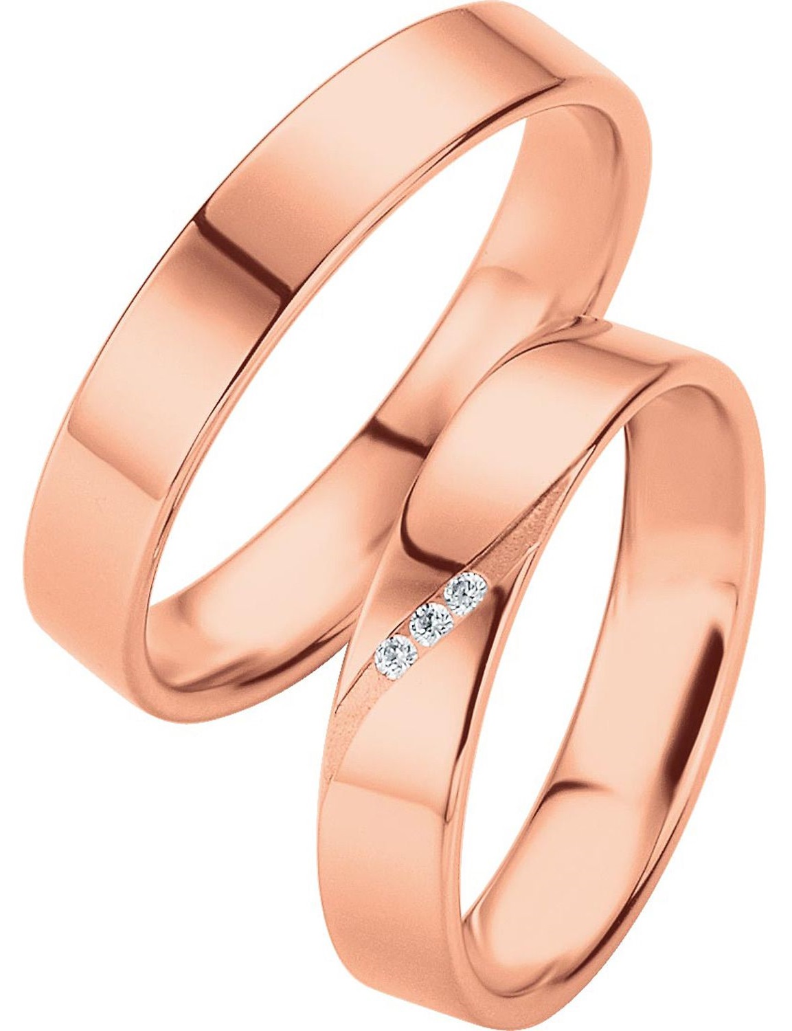 BREUNING Basic Light Collection Βέρες Ροζ  Χρυσό 4229-4230R - Ροζ Χρυσό