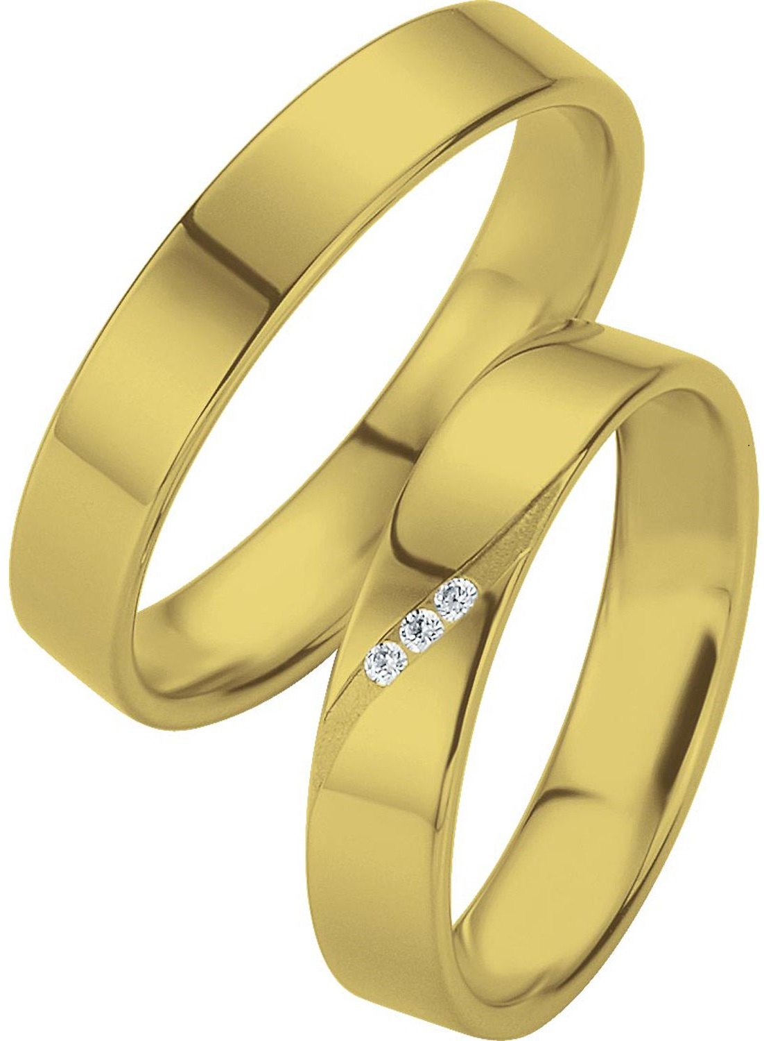 BREUNING Basic Light Collection Βέρες Κίτρινο Χρυσό 4229-4230Y - Κίτρινο Χρυσό