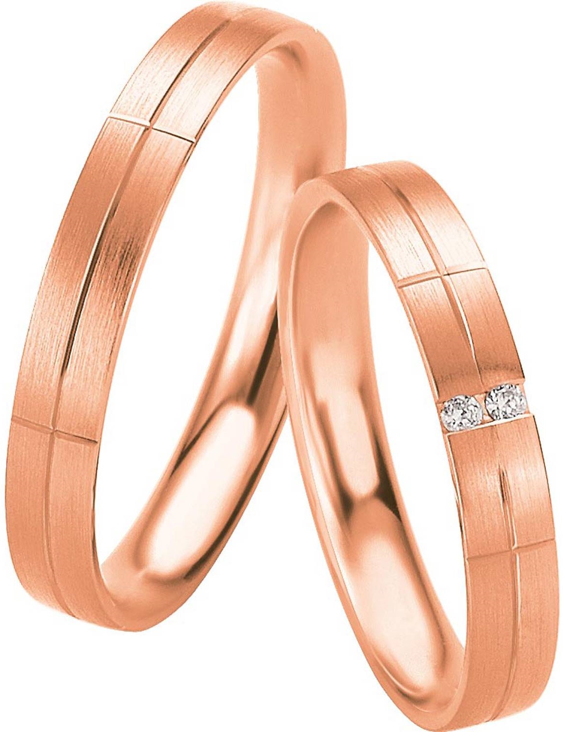 BREUNING Basic Light Collection Βέρες Ροζ  Χρυσό 4233-4234R - Ροζ Χρυσό