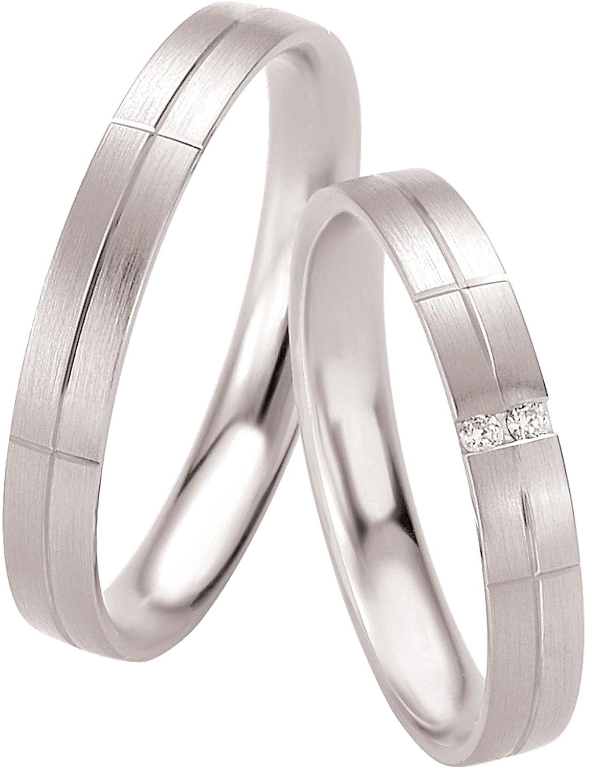 BREUNING Basic Light Collection Βέρες Λευκό Χρυσό 4233-4234W - Λεύκο Χρυσό