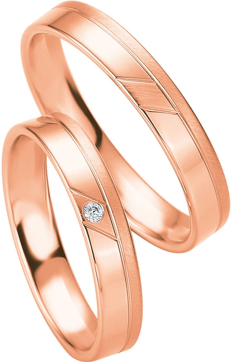 BREUNING Basic Light Collection Βέρες Ροζ  Χρυσό 4235-4236R - Ροζ Χρυσό