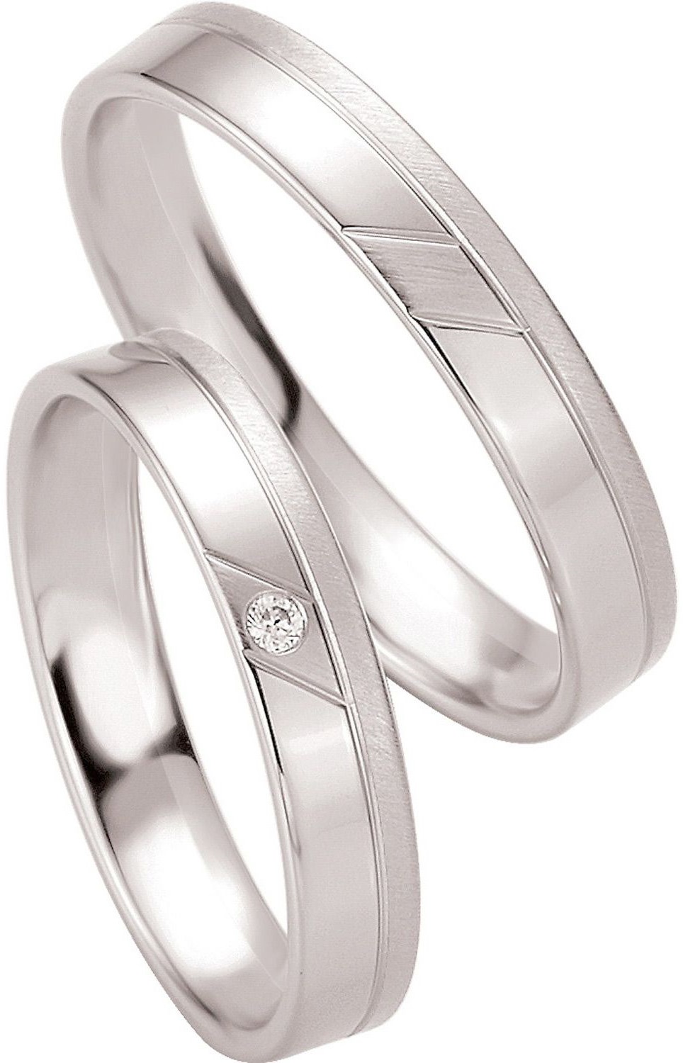 BREUNING Basic Light Collection Βέρες Λευκό Χρυσό 4235-4236W - Λεύκο Χρυσό