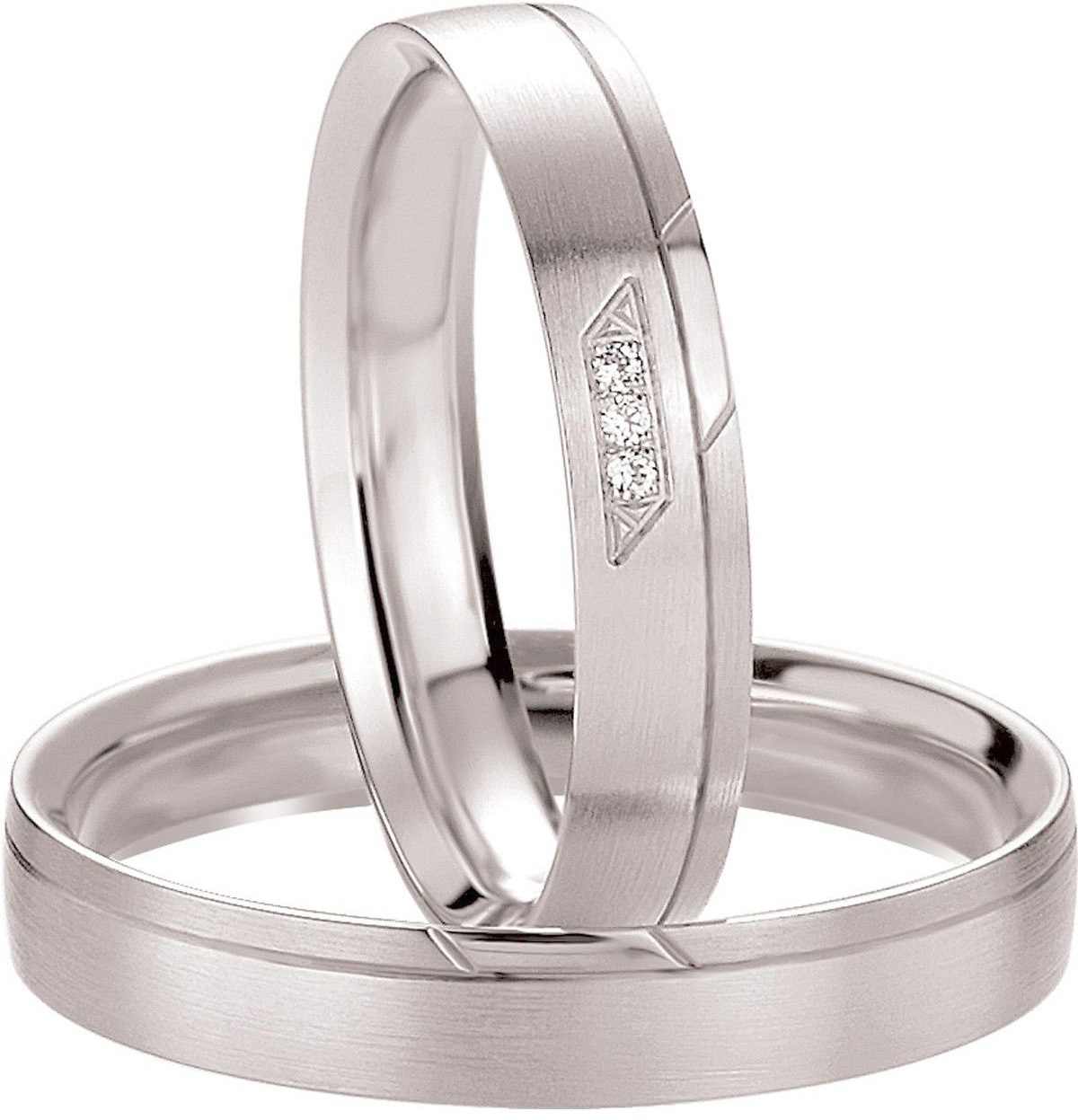 BREUNING Basic Light Collection Βέρες Λευκό Χρυσό 4237-4238W - Λεύκο Χρυσό