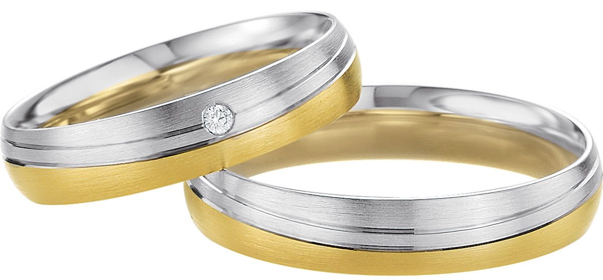 BREUNING Basic Light Collection Βέρες Λευκό και Κίτρινο Χρυσό 4239-4240YW - Κίτρινο & Λευκό Χρυσό