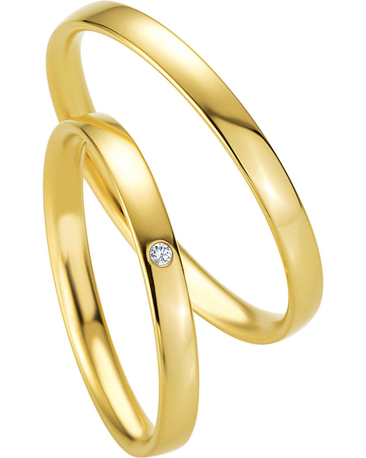 BREUNING Basic Slim Collection Βέρες Κίτρινο Χρυσό 4301-4302Y - Κίτρινο Χρυσό