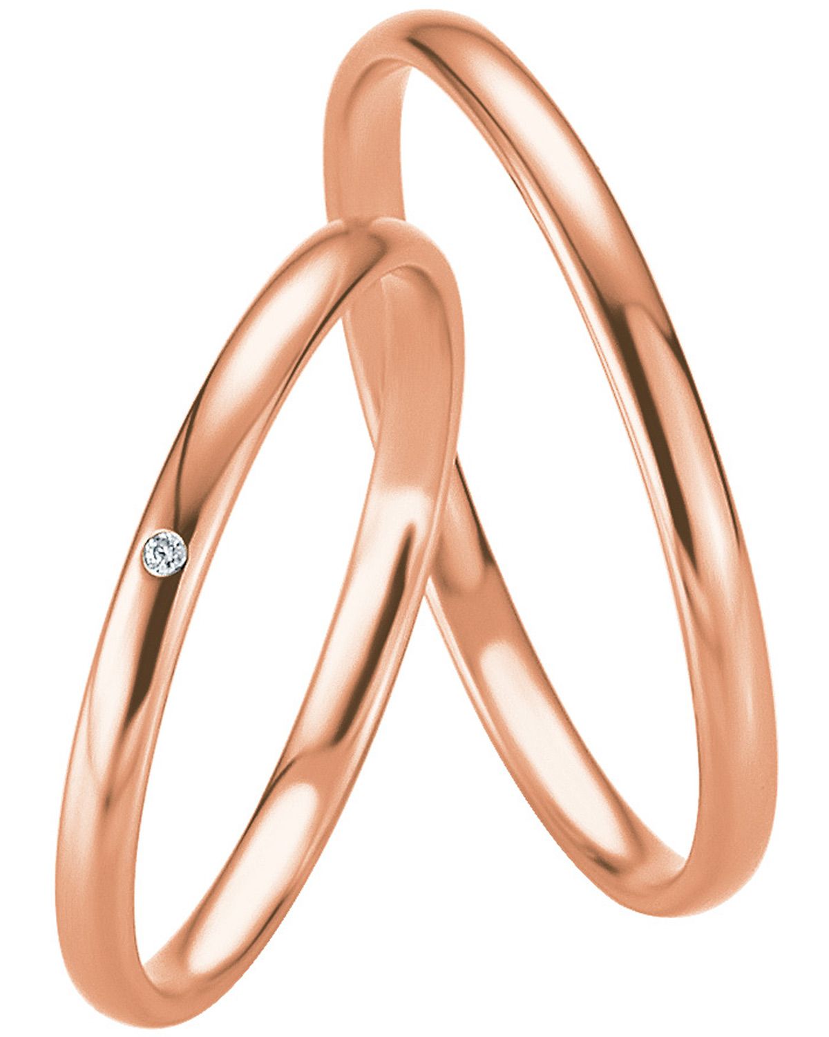 BREUNING Basic Slim Collection Βέρες Ροζ  Χρυσό 4303-4304R - Ροζ Χρυσό