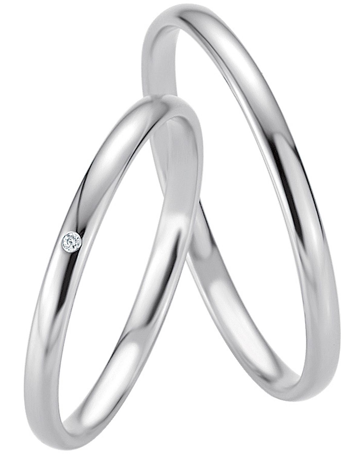 BREUNING Basic Slim Collection Βέρες Λευκό Χρυσό 4303-4304W - Λεύκο Χρυσό