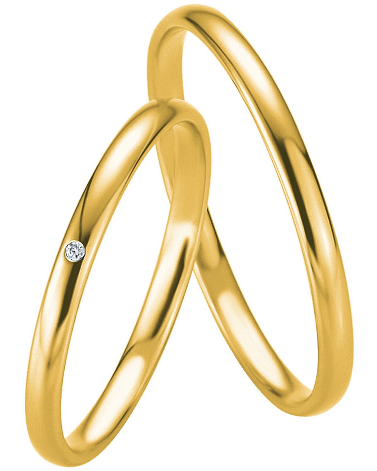 BREUNING Basic Slim Collection Βέρες Κίτρινο Χρυσό 4303-4304Y - Κίτρινο Χρυσό