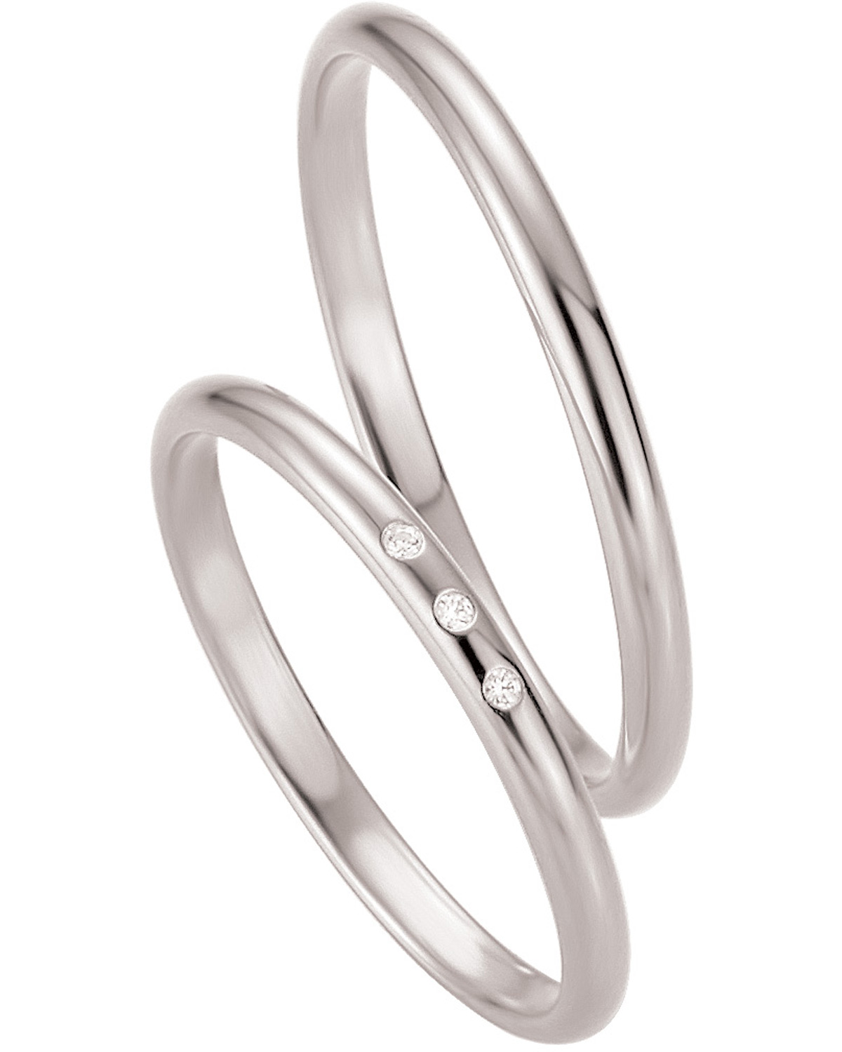 BREUNING Basic Slim Collection Βέρες Λευκό Χρυσό 4305-4306W - Λεύκο Χρυσό