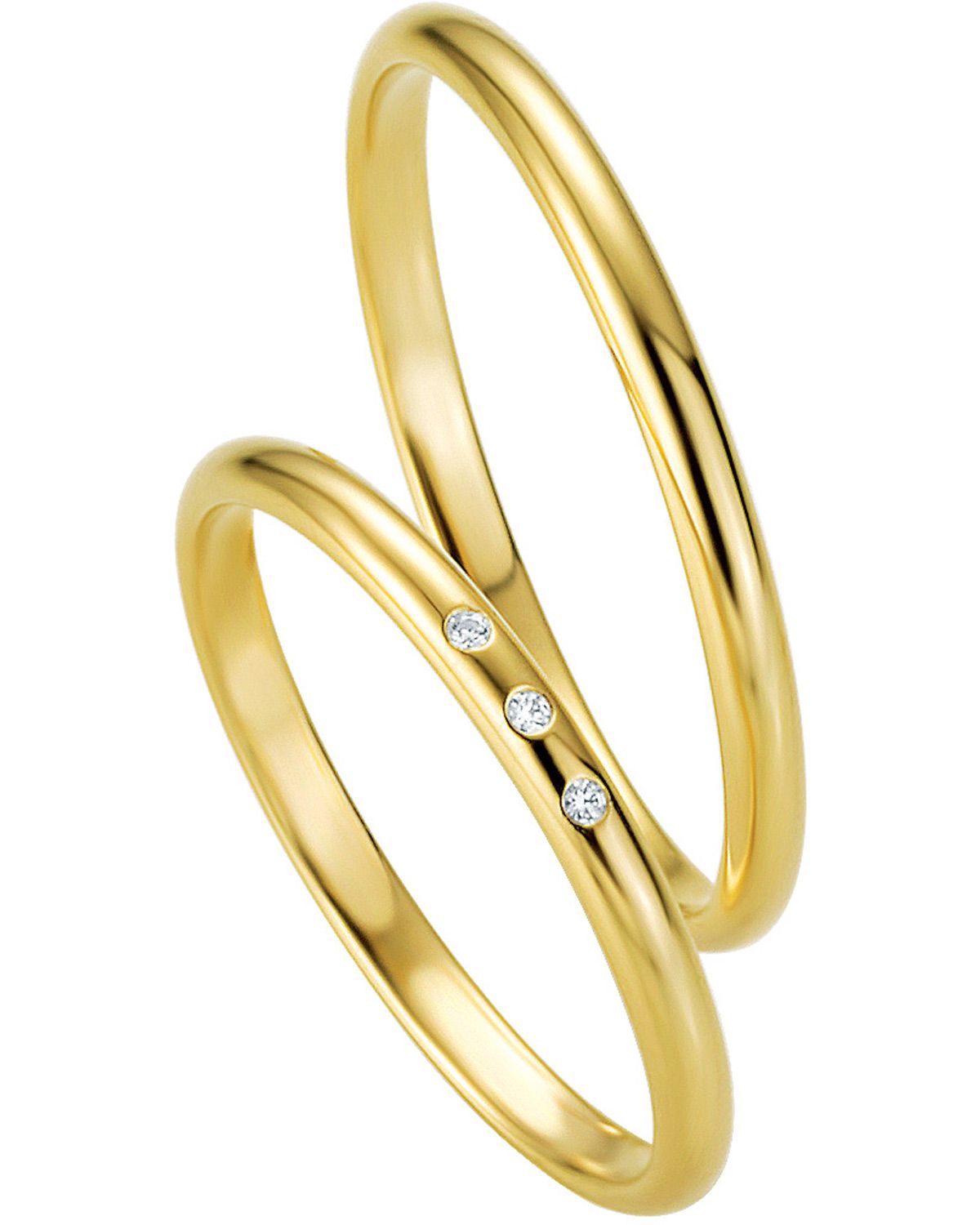 BREUNING Basic Slim Collection Βέρες Κίτρινο Χρυσό 4305-4306Y - Κίτρινο Χρυσό