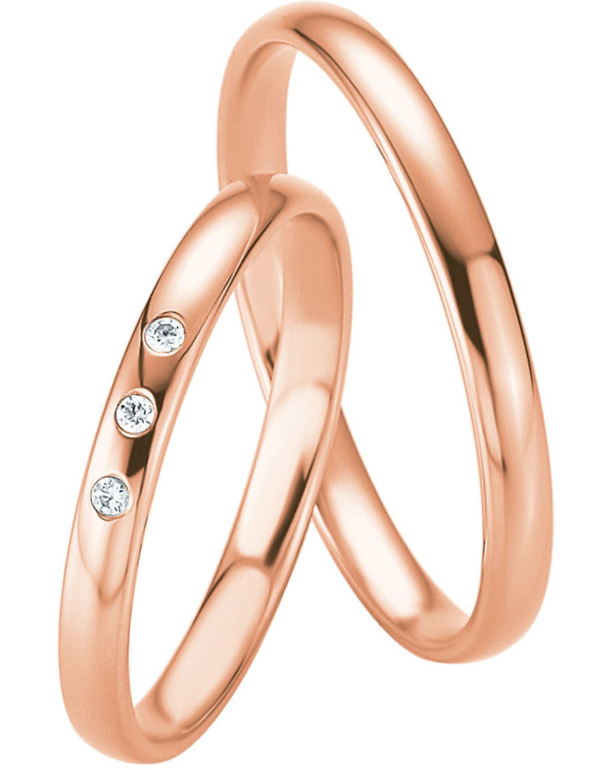 BREUNING Basic Slim Collection Βέρες Ροζ  Χρυσό 4315-4316R - Ροζ Χρυσό