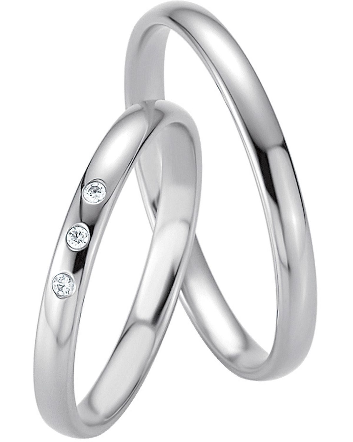 BREUNING Basic Slim Collection Βέρες Λευκό Χρυσό 4315-4316W - Λεύκο Χρυσό