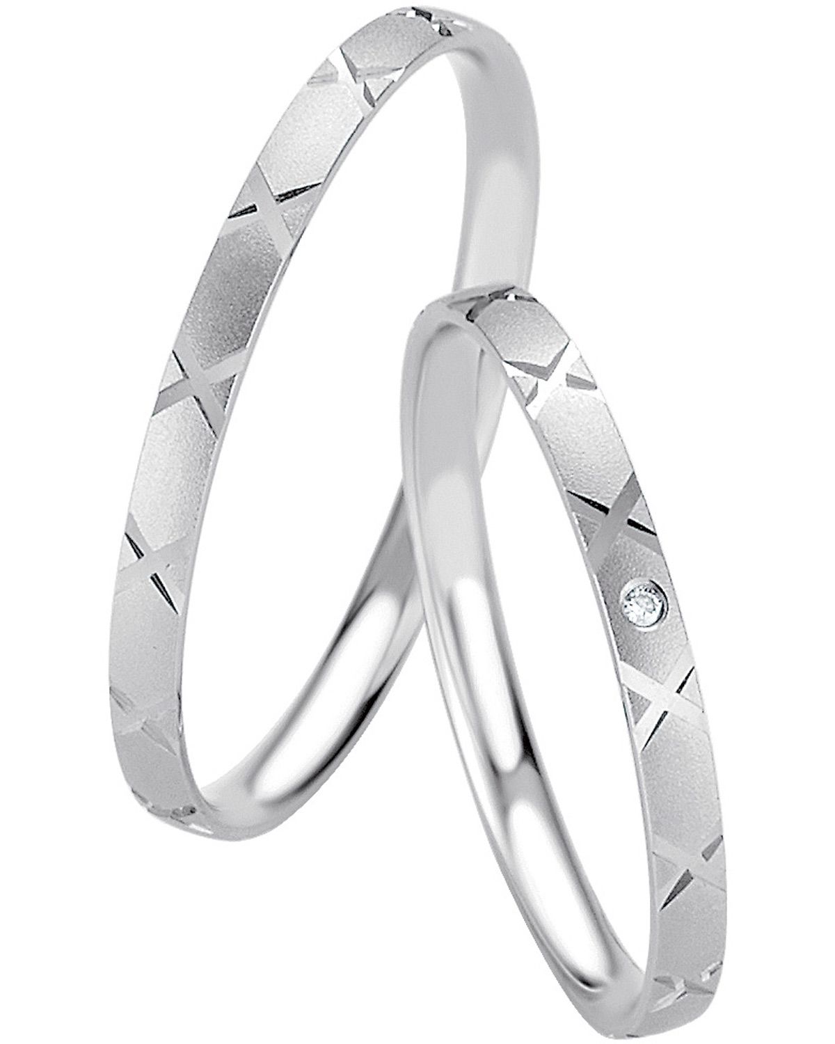 BREUNING Basic Slim Collection Βέρες Λευκό Χρυσό 4317-4318W - Λεύκο Χρυσό