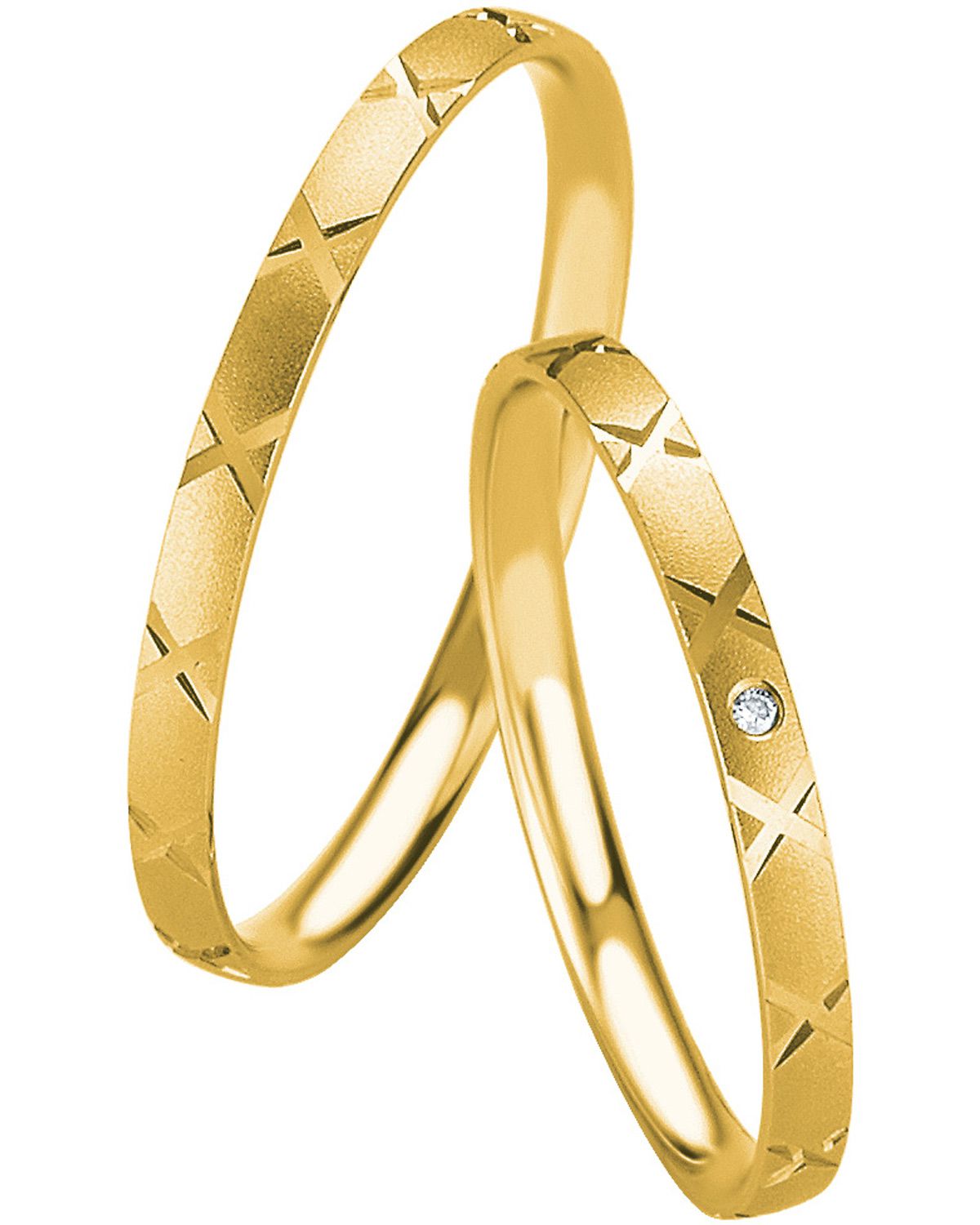 BREUNING Basic Slim Collection Βέρες Κίτρινο Χρυσό 4317-4318Y