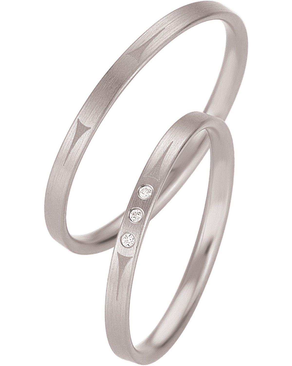 BREUNING Basic Slim Collection Βέρες Λευκό Χρυσό 4319-4320W - Λεύκο Χρυσό