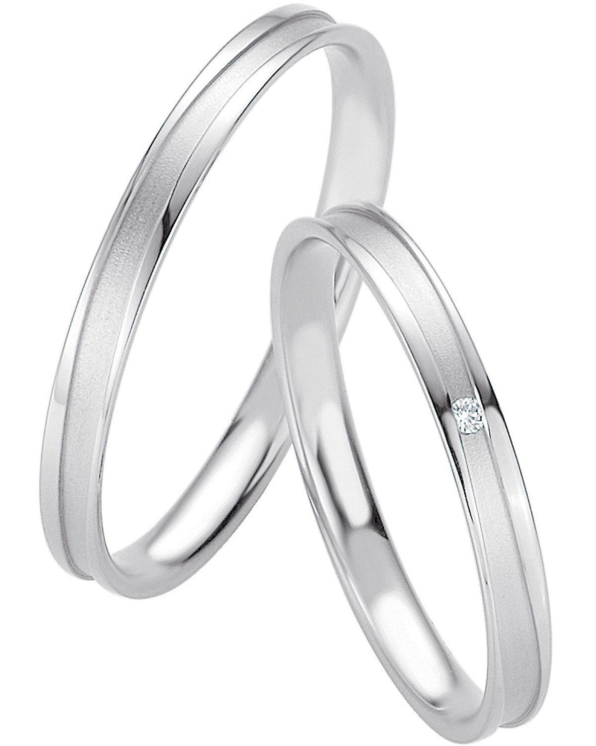 BREUNING Basic Slim Collection Βέρες Λευκό Χρυσό 4325-4326W - Λεύκο Χρυσό