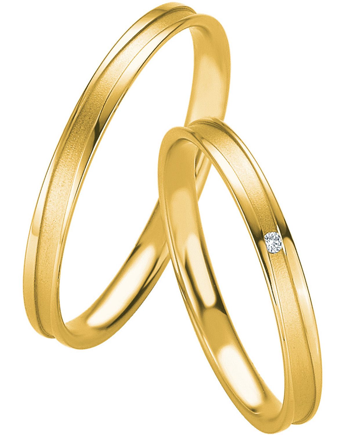 BREUNING Basic Slim Collection Βέρες Κίτρινο Χρυσό 4325-4326Y - Κίτρινο Χρυσό