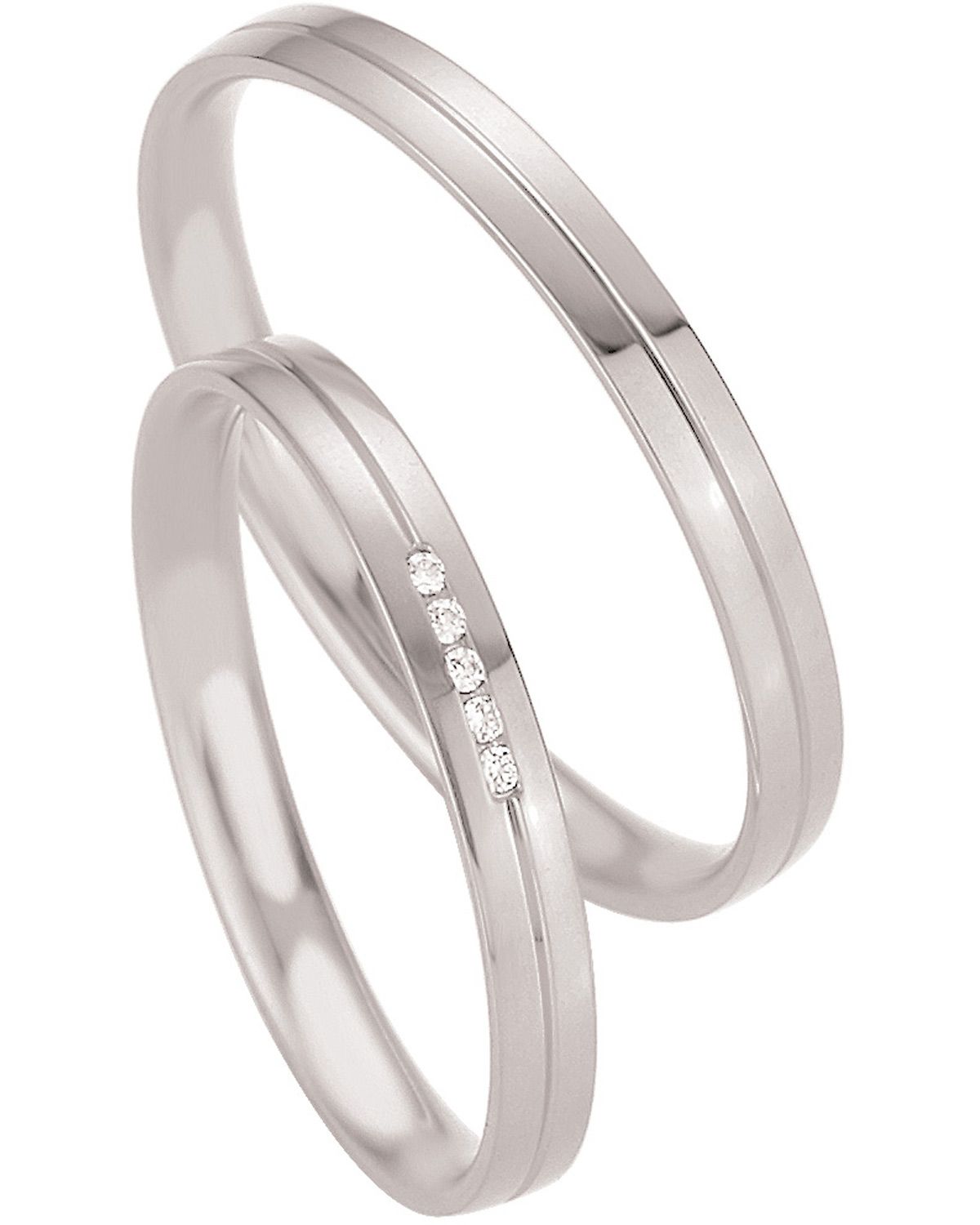 BREUNING Basic Slim Collection Βέρες Λευκό Χρυσό 4327-4328W - Λεύκο Χρυσό