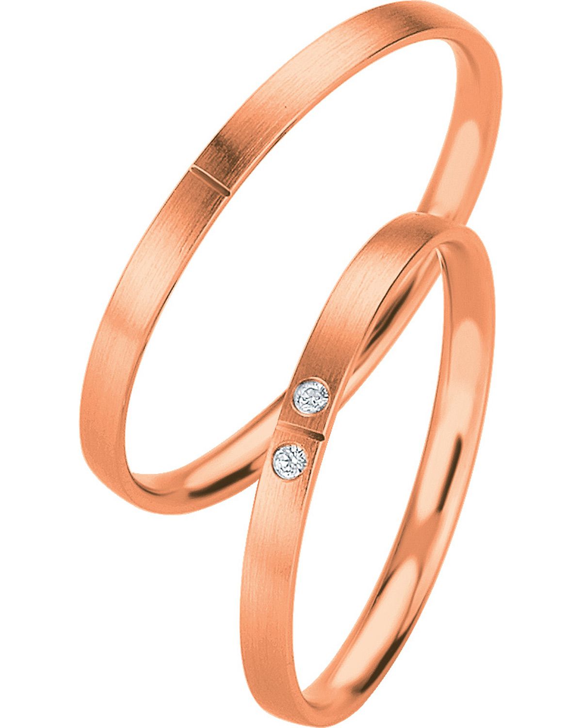 BREUNING Basic Slim Collection Βέρες Ροζ  Χρυσό 4329-4330R - Ροζ Χρυσό
