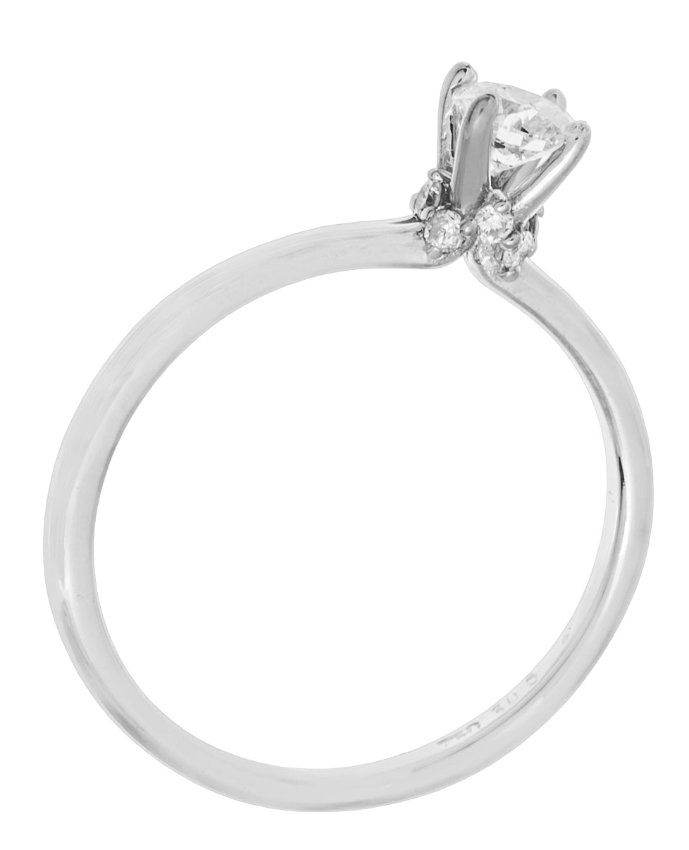 ΔΑΧΤΥΛΙΔΙ Μονόπετρο SENZIO Collection Λευκό Χρυσό Κ18 με 0.33ct. Διαμάντια 4614202.K18W - 