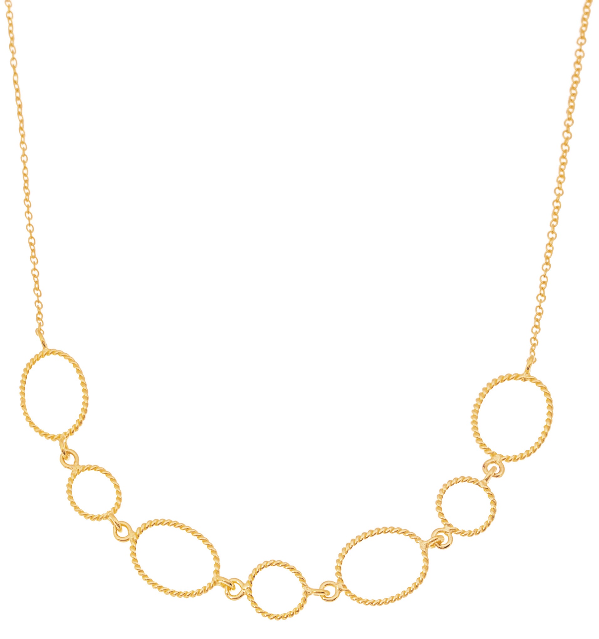 ΚΟΛΙΕ Γυναικείο Χειροποίητο SENZIO Collection Κ14 Κίτρινο Χρυσό 46213KI - 