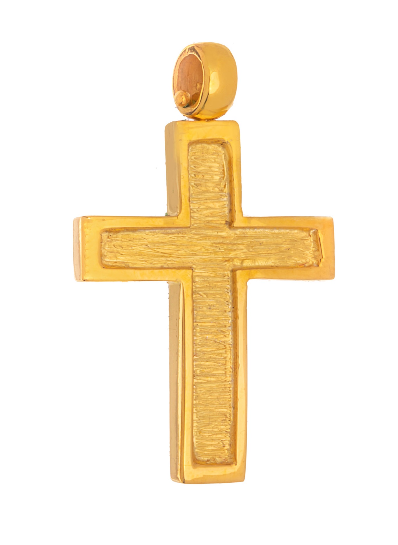 ΣΤΑΥΡΟΣ Χειροποίητος SENZIO Collection από Κ14 Κίτρινο Χρυσό 463121