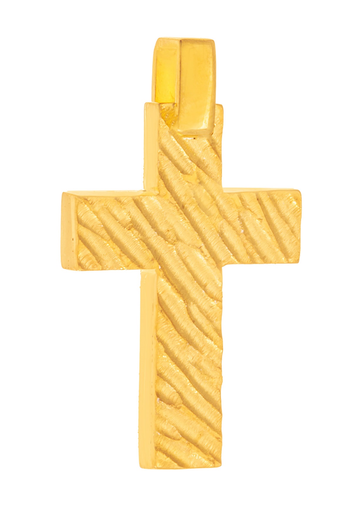 ΣΤΑΥΡΟΣ Χειροποίητος SENZIO Collection από Κ14 Κίτρινο Χρυσό 463125