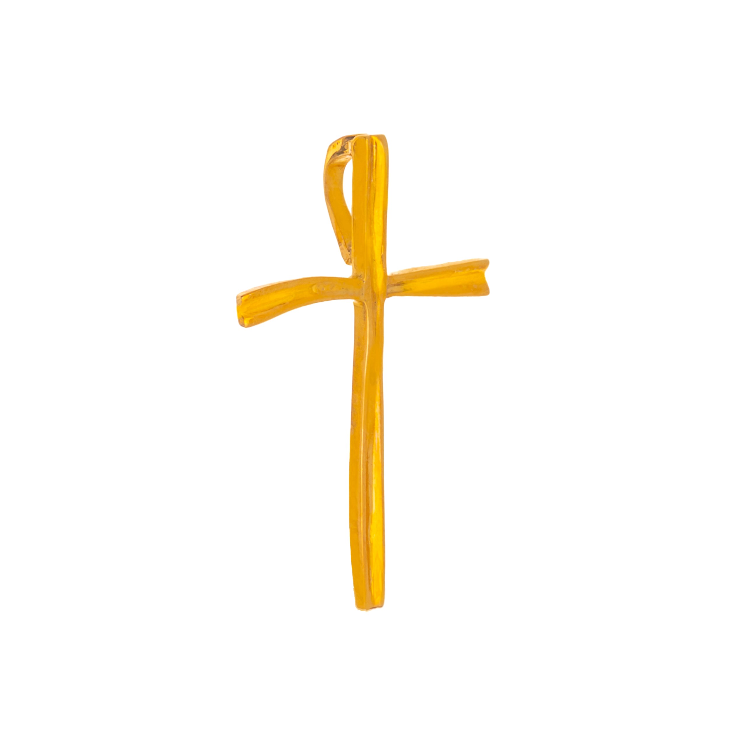 ΣΤΑΥΡΟΣ Ανδρικός  Χειροποίητος SENZIO Collection από Κ9 Κίτρινο Χρυσό 46637.K9 - 