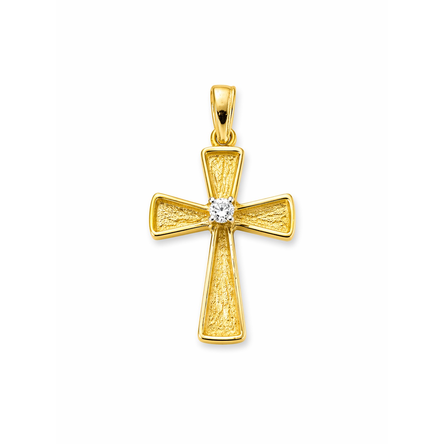CROSS Hand Made SENZIO Collection K9 Yellow Gold with Zircon Stone 46658.K9