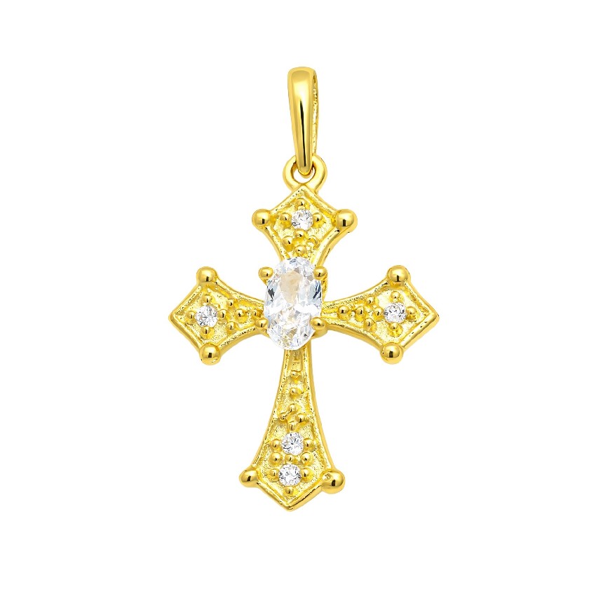 CROSS Lady's Handmade SENZIO Collection Yellow Gold K9 with Zircon Stones 46684.K9 - 