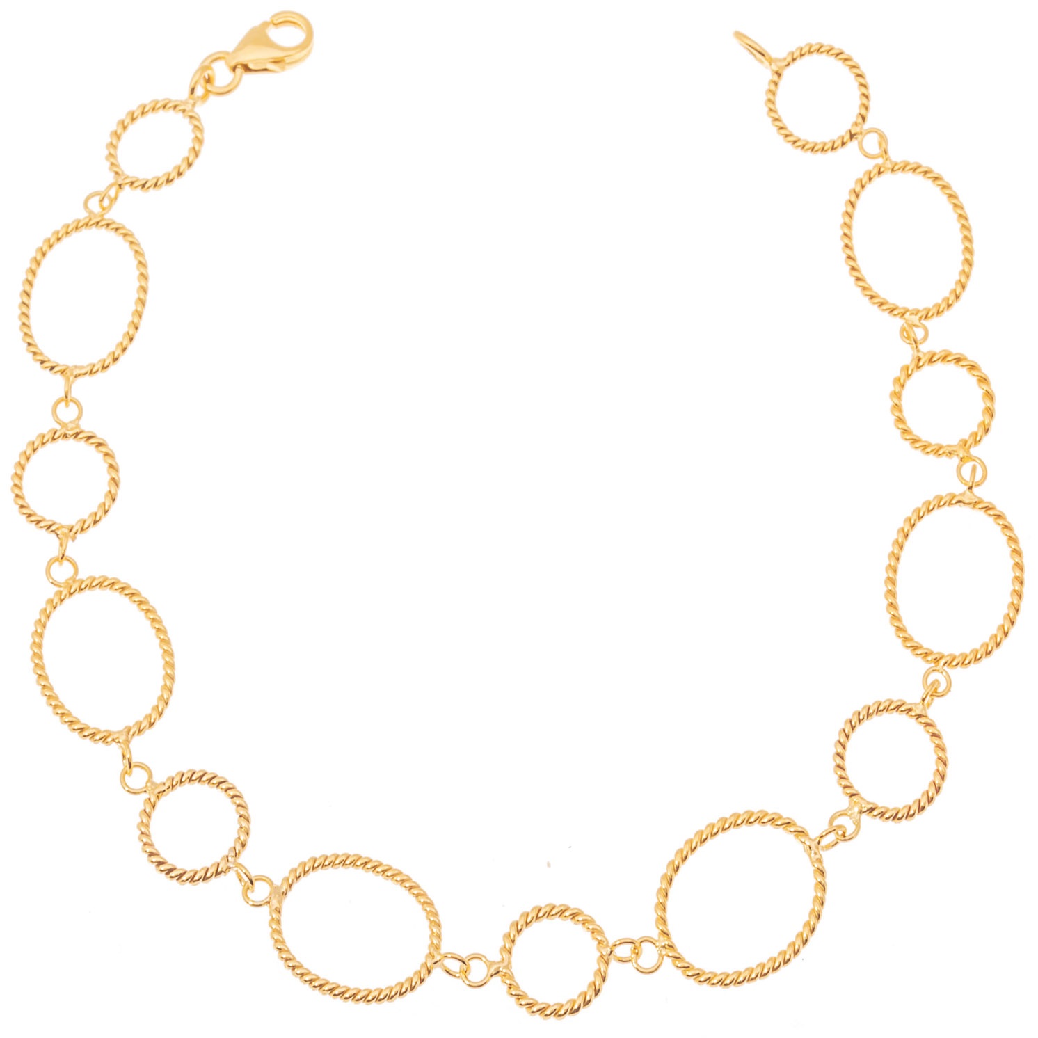 ΒΡΑΧΙΟΛΙ Γυναικείο Χειροποίητο SENZIO Collection από Κ14 Κίτρινο Χρυσό 46836 - 