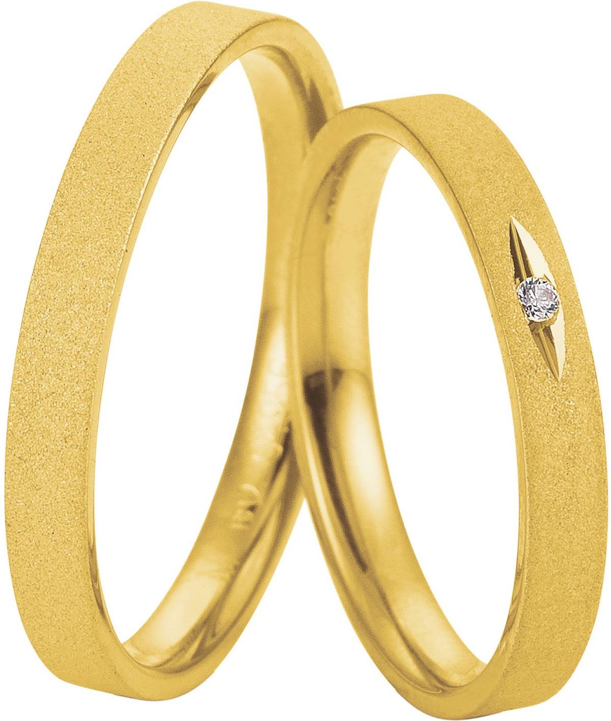 BREUNING Welcome Collection Wedding Rings Yellow Gold 4955-4956Y - Yellow Gold