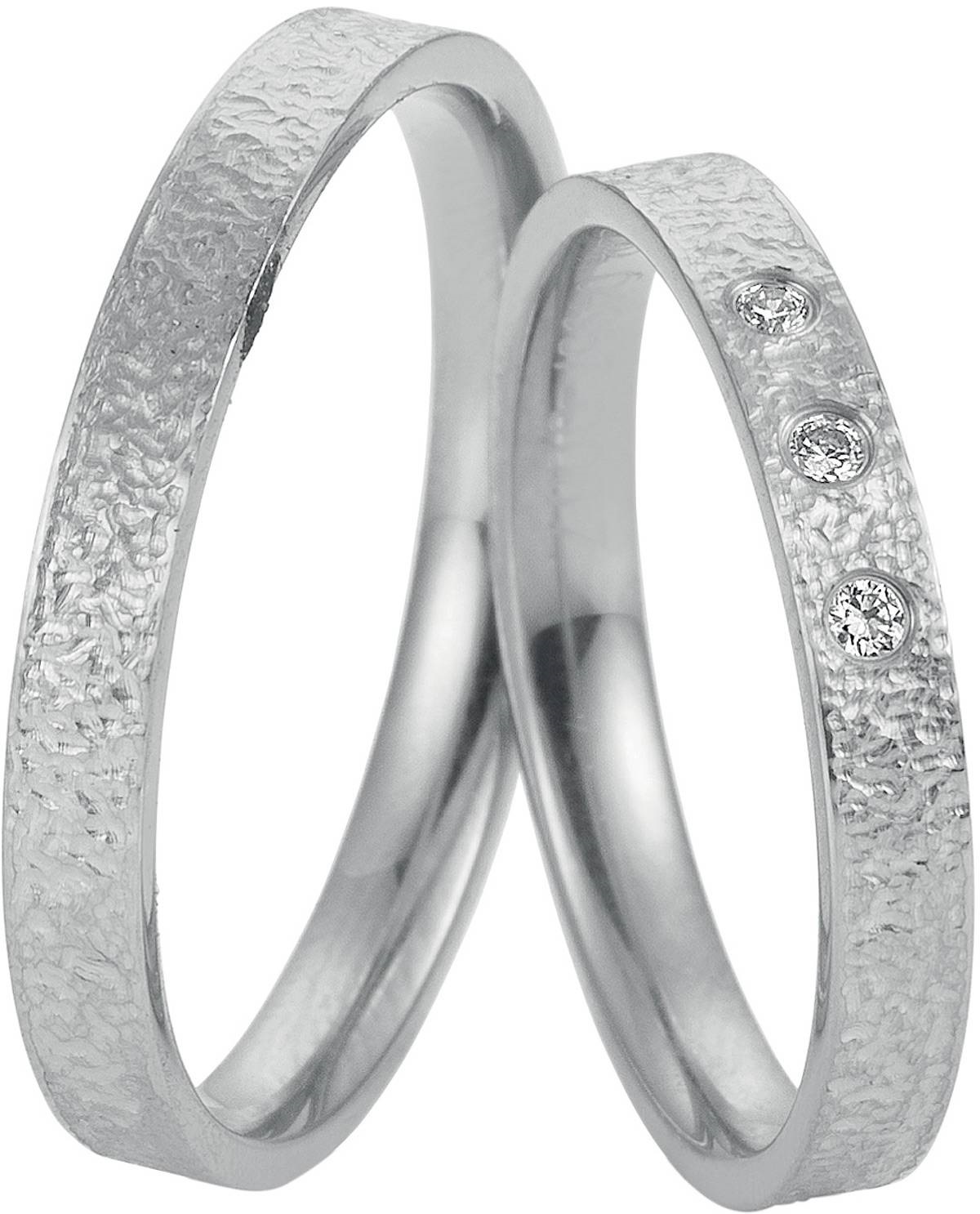 BREUNING Welcome  Collection Wedding Rings White Gold 4957-4958W - White Gold