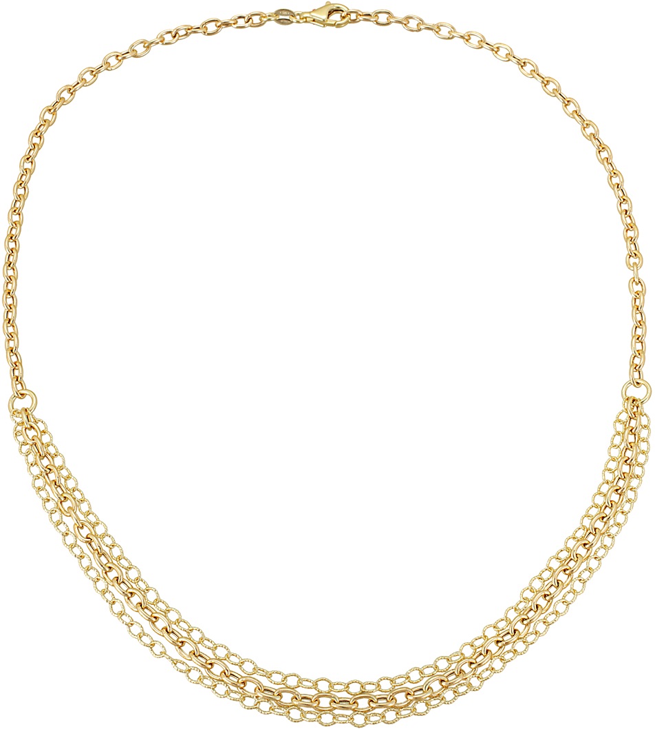 ΚΟΛΙΕ Αλυσίδα SENZIO Collection Κ14 Κίτρινο Χρυσό 531B34B - 