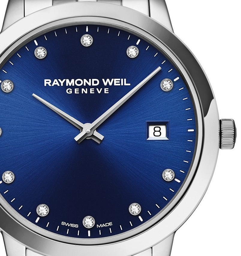 RAYMOND WEIL Toccata Diamonds 34mm Silver Stainless Steel Bracelet 5385-ST-50081 - 3