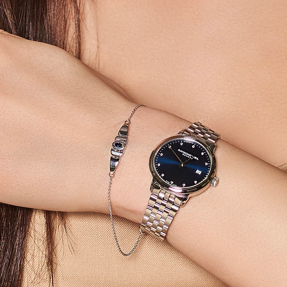 RAYMOND WEIL Toccata Diamonds 34mm Silver Stainless Steel Bracelet 5385-ST-50081 - 2