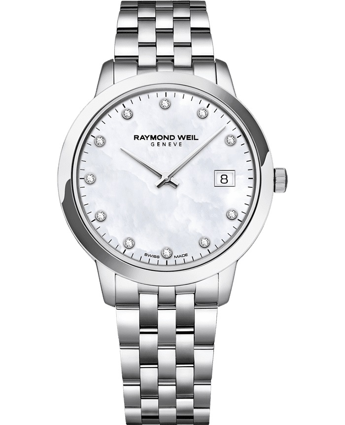RAYMOND WEIL Toccata Diamonds 34mm Silver Stainless Steel Bracelet 5385-ST-97081 - 