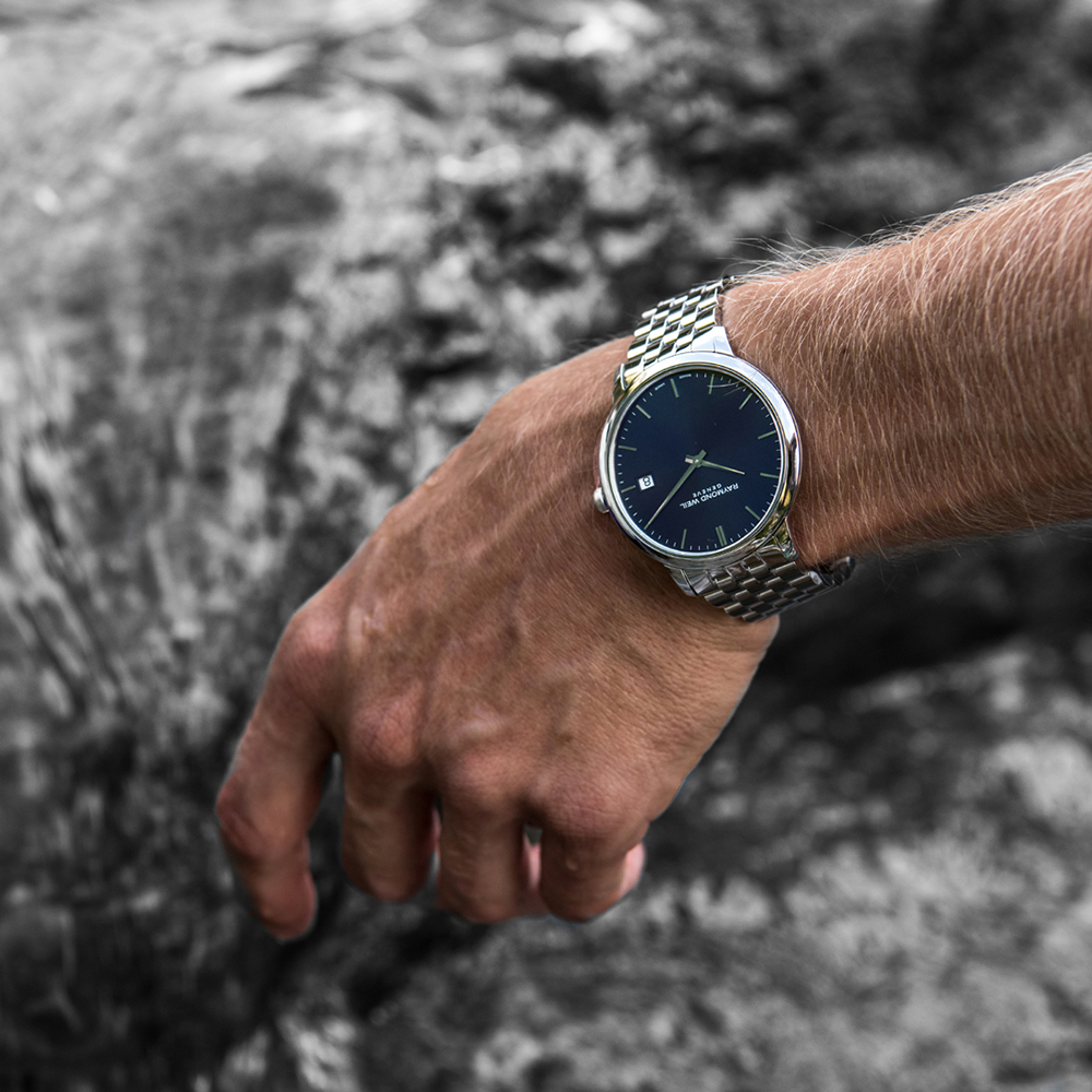 RAYMOND WEIL Toccata Blue Dial 42mm Silver Stainless Steel Bracelet 5585-ST-50001 - 5