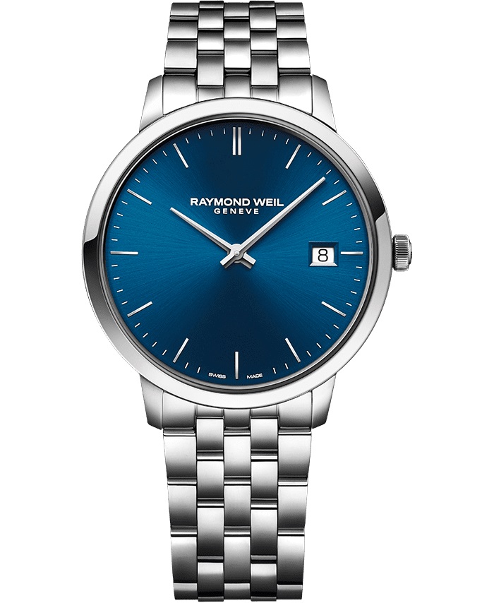 RAYMOND WEIL Toccata Blue Dial 42mm Silver Stainless Steel Bracelet 5585-ST-50001 - 