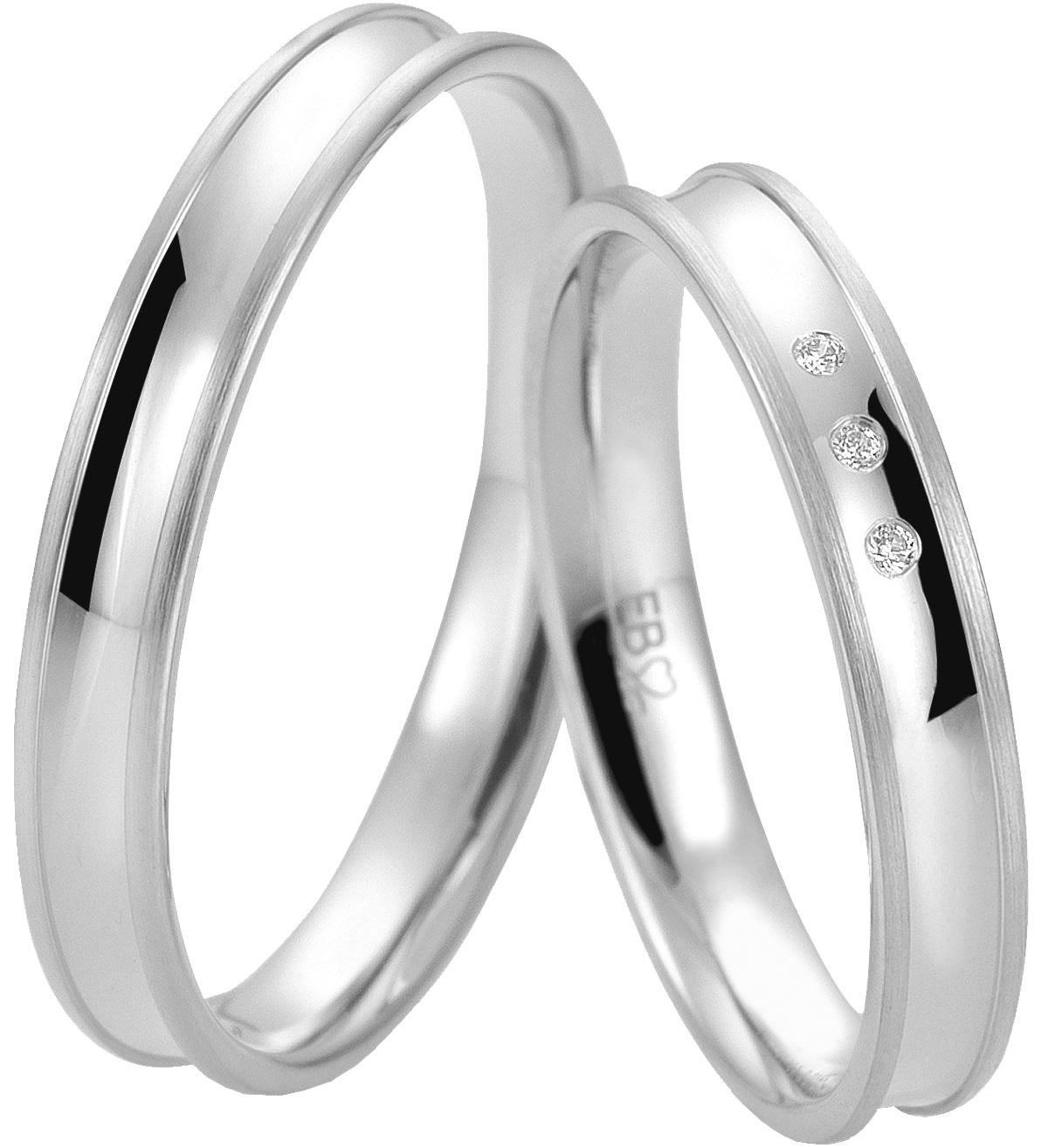 BREUNING Basic Light Collection Βέρες Λευκό Χρυσό 5703-5704W - Λεύκο Χρυσό