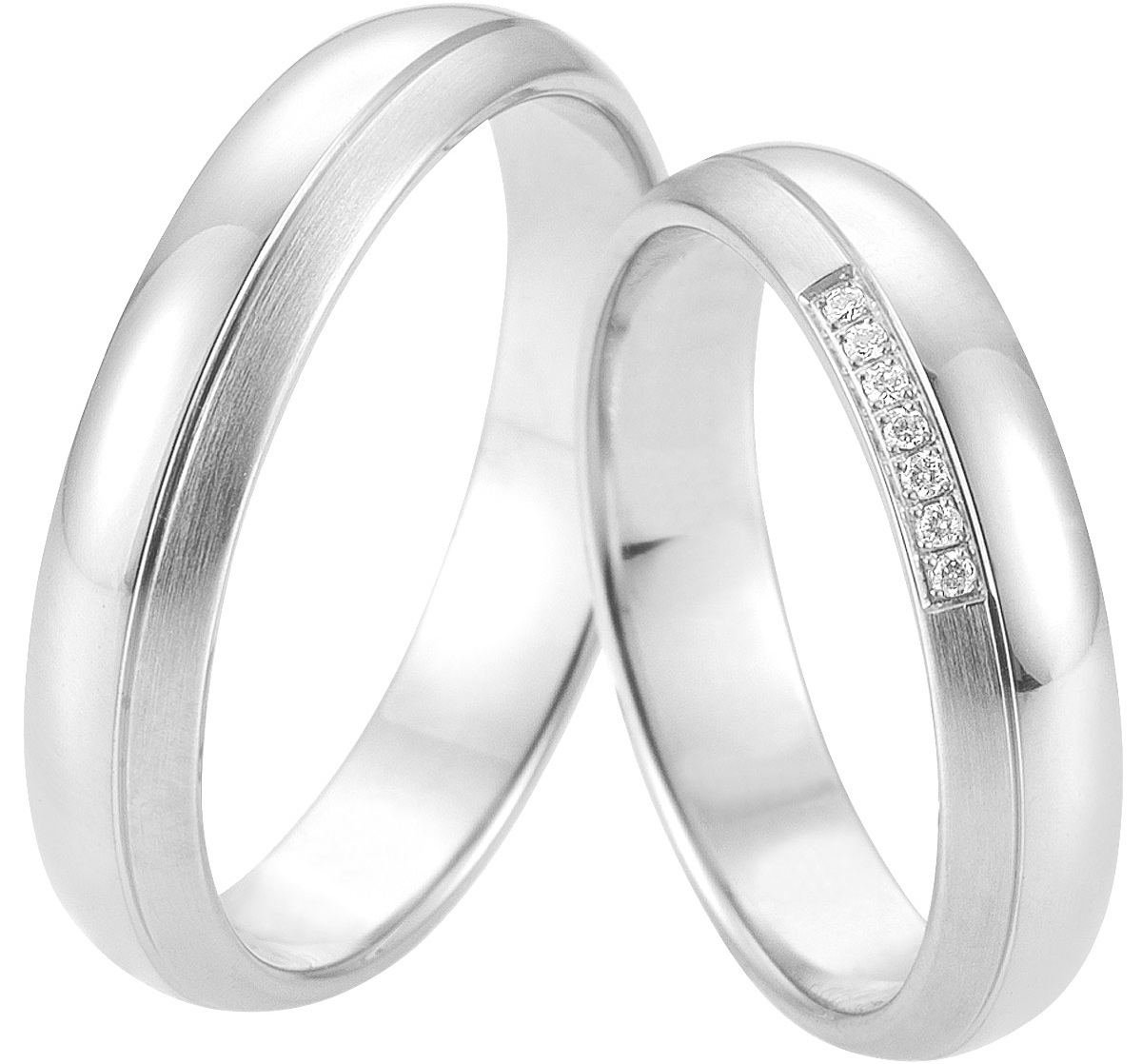 BREUNING Basic Light Collection Βέρες Λευκό Χρυσό 5707-5708W - Λεύκο Χρυσό