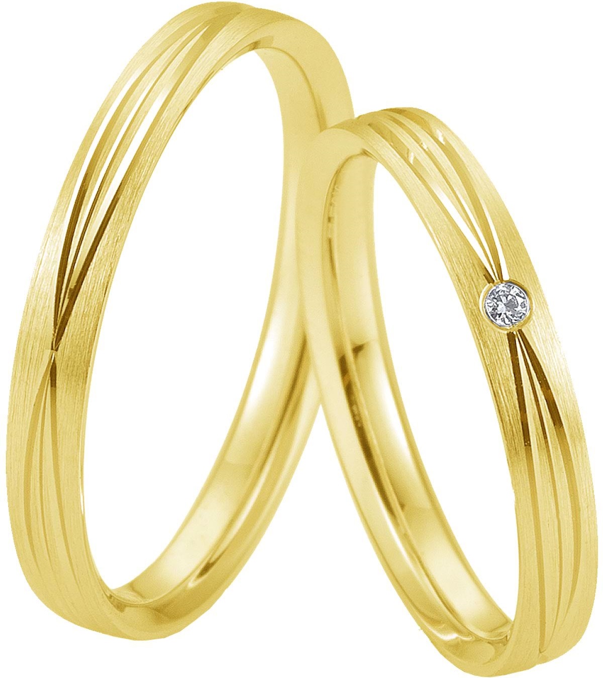 BREUNING Basic Light Collection Βέρες Κίτρινο Χρυσό 5711-5712Y - Κίτρινο Χρυσό