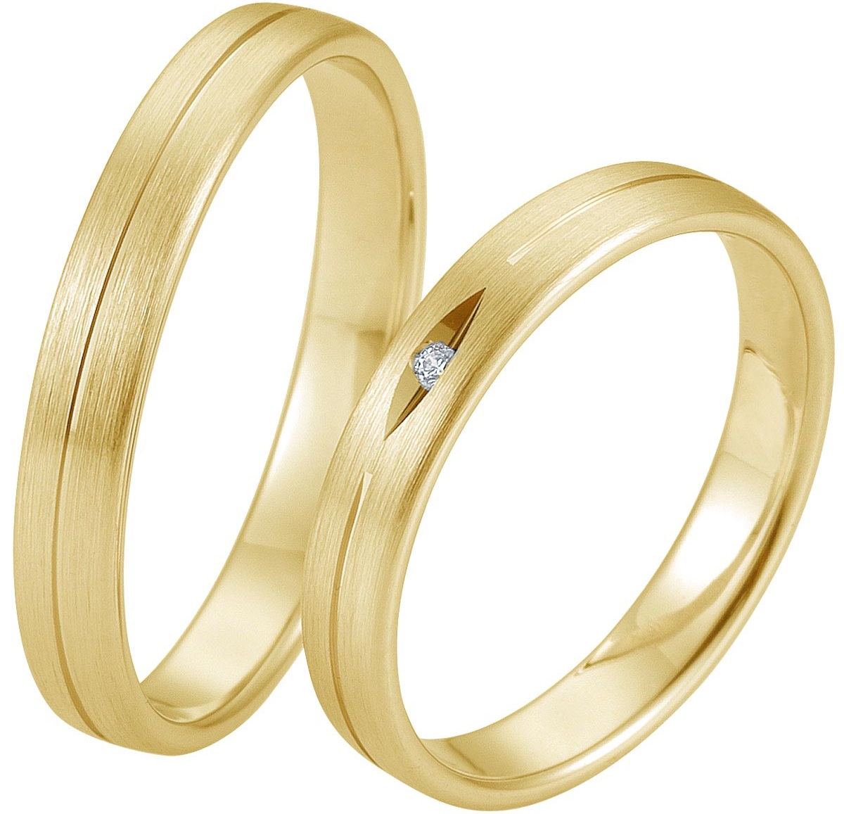 BREUNING Basic Light Collection Βέρες Κίτρινο Χρυσό 5713-5714Y - Κίτρινο Χρυσό