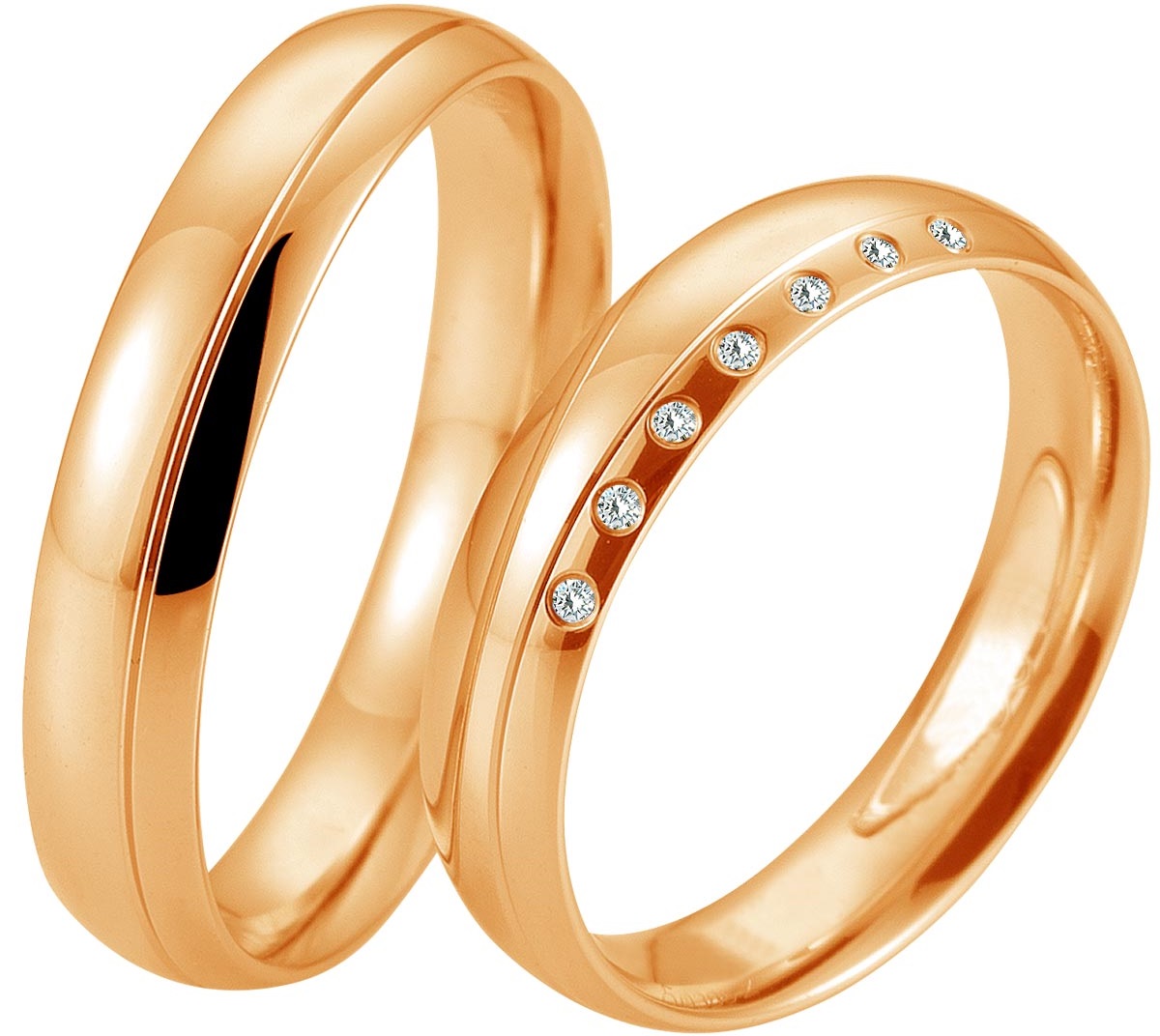 BREUNING Basic Light Collection Βέρες Ροζ Χρυσό 5717-5718R - Ροζ Χρυσό