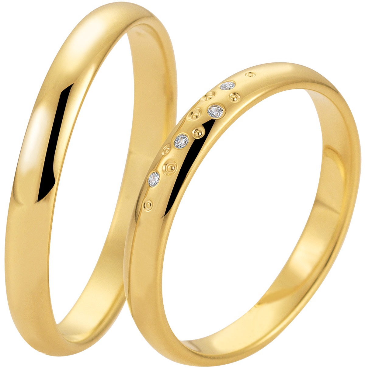 BREUNING Basic Light Collection Βέρες Κίτρινο Χρυσό 5721-5722Y - Κίτρινο Χρυσό