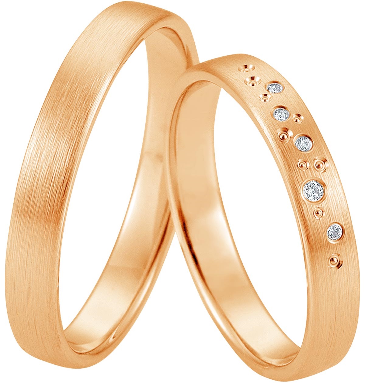 BREUNING Basic Light Collection Βέρες Ροζ Χρυσό 5723-5724R