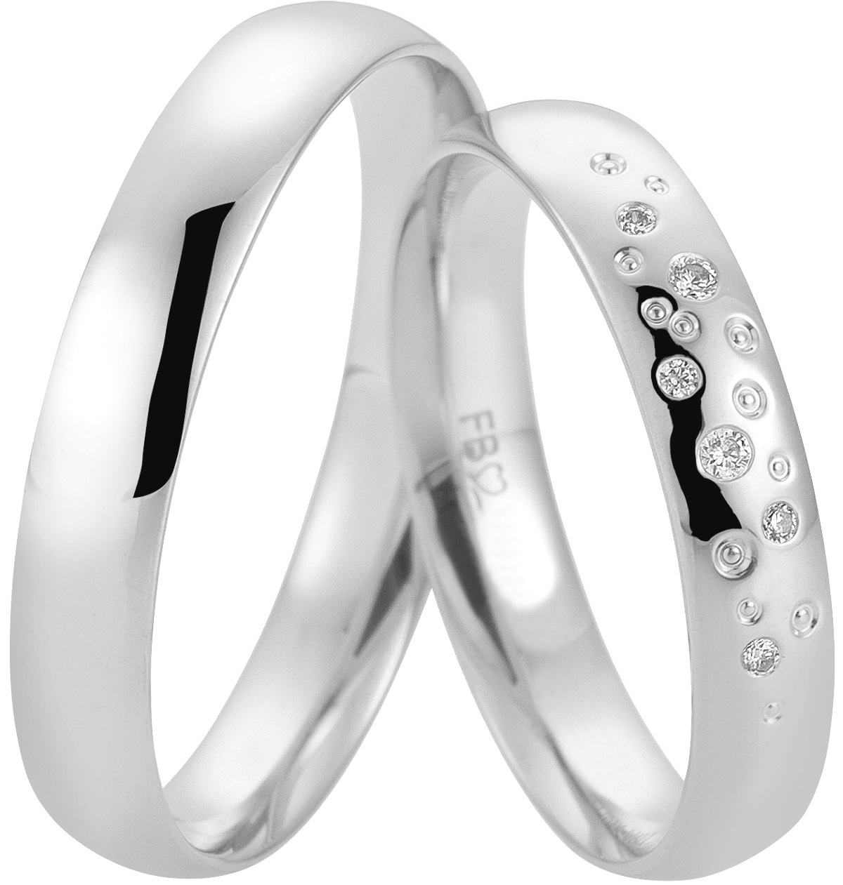 BREUNING Basic Light Collection Βέρες Λευκό Χρυσό 5725-5726W - Λεύκο Χρυσό