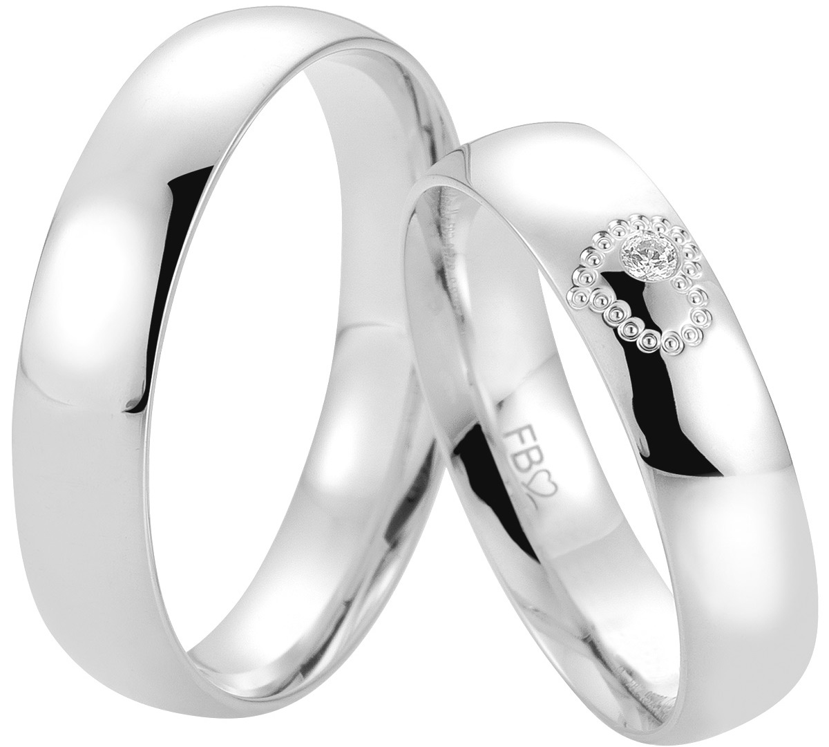 BREUNING Basic Light Collection Βέρες Λευκό Χρυσό 5729-5730W - Λεύκο Χρυσό